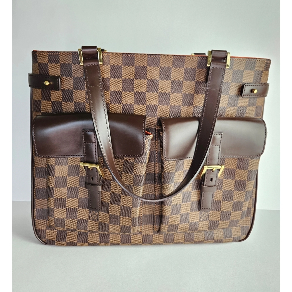 Authentic Louis Vuitton Damier Ebene Yuzes #3452M